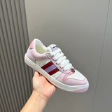 Gucci Designer sneakers in muted earth tones everyday casual design front view