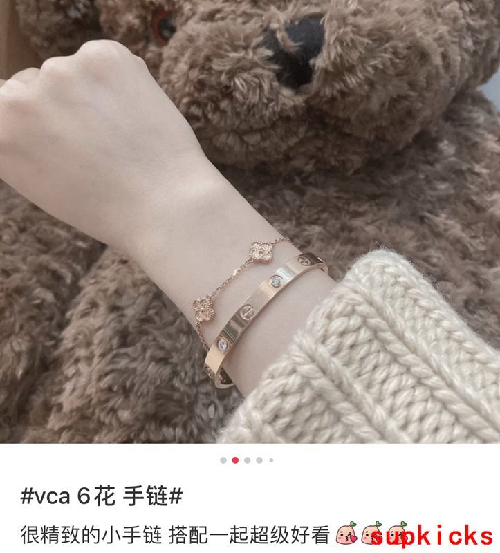 Lifestyle view of Van Cleef & Arpels unisex jewelry piece