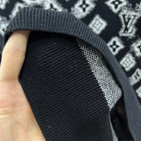 Back view of Louis Vuitton luxury clothing with logo-detail design
