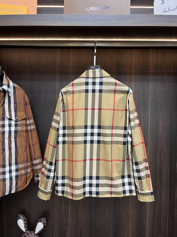 Close-up of Burberry designer clothing craftsmanship