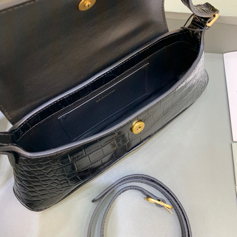 Statement Vegan Leather Handbag - Signature Hardware Accents | Women's Everyday Carry Handbag #443 - alternate angle view (image 8) of designer-inspired handbag