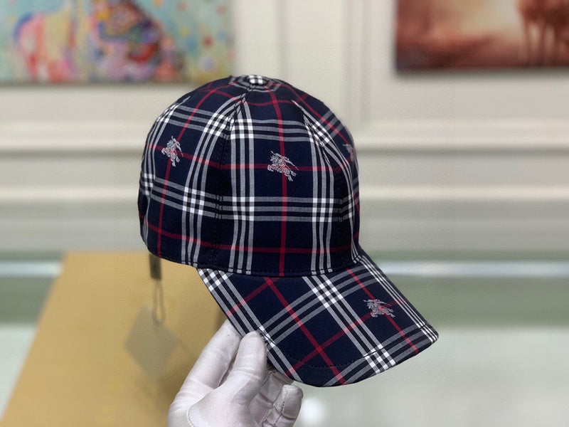 Front view of Burberry unisex cap