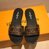 Louis Vuitton luxury shoes detail shot