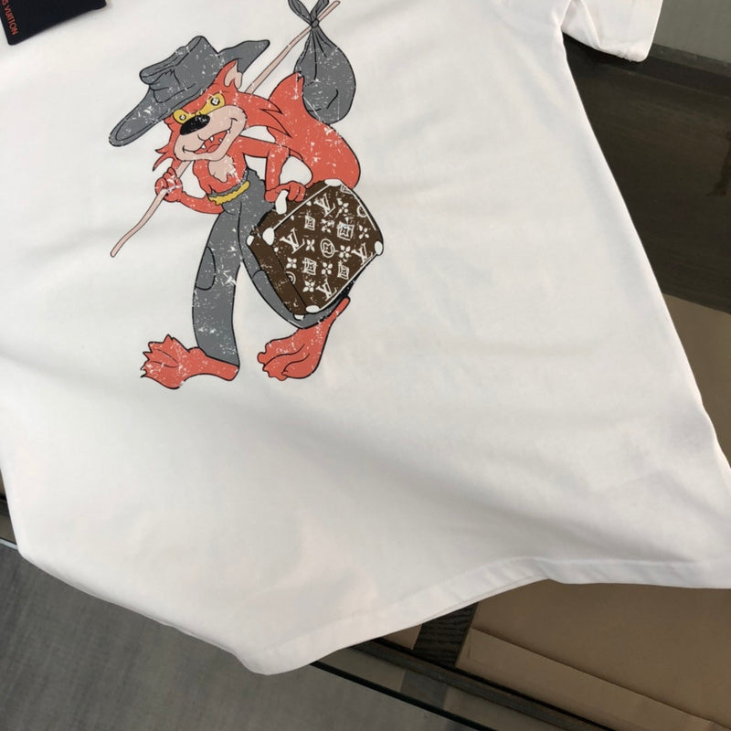Back view of Louis Vuitton cotton t-shirt with streetwear-inspired cut