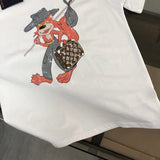 Back view of Louis Vuitton cotton t-shirt with streetwear-inspired cut