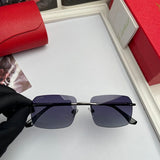Close-up detail view of Cartier unisex sunglasses