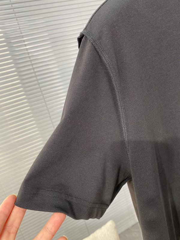Flat lay presentation of Louis Vuitton cotton t-shirt with streetwear-inspired cut