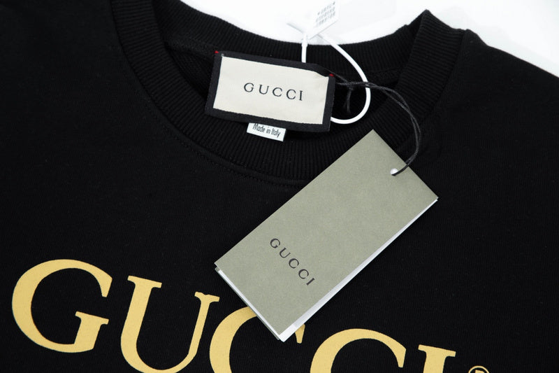 Full styled look of Gucci luxury clothing with relaxed-fit cut