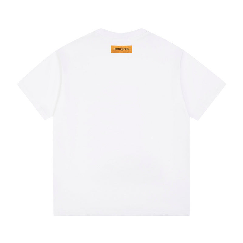 Full styled look of Louis Vuitton cotton t-shirt with contemporary cut