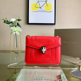 Modern Premium PU Leather Handbag - Smooth Faux-Leather Exterior | Women's Luxury Handbag #1733 - front view (image 1) of designer-inspired handbag