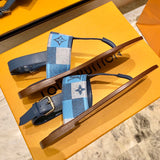 Close-up of Louis Vuitton shoes craftsmanship