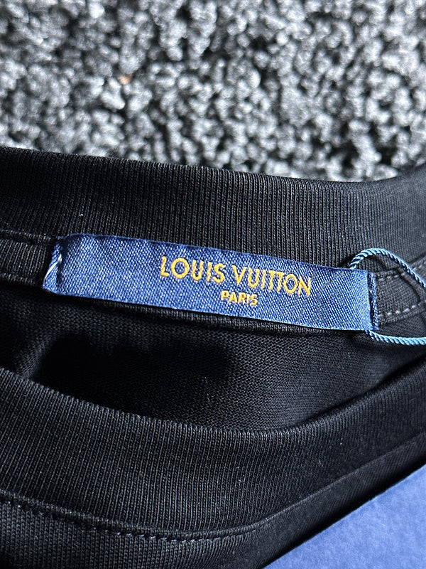 Back view of Louis Vuitton cotton t-shirt with relaxed-fit cut