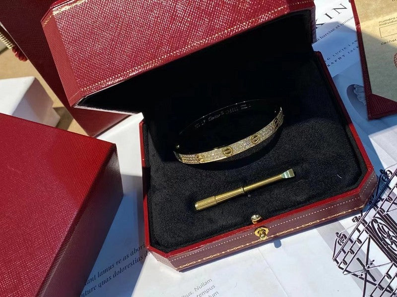 Close-up detail view of Cartier unisex jewelry piece