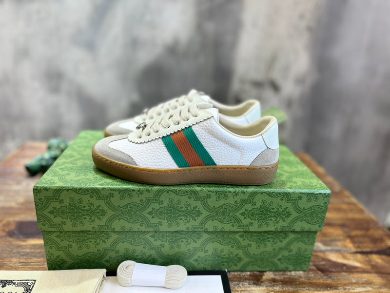 Gucci bold contrast luxury sneakers view 6 signature lace-up style