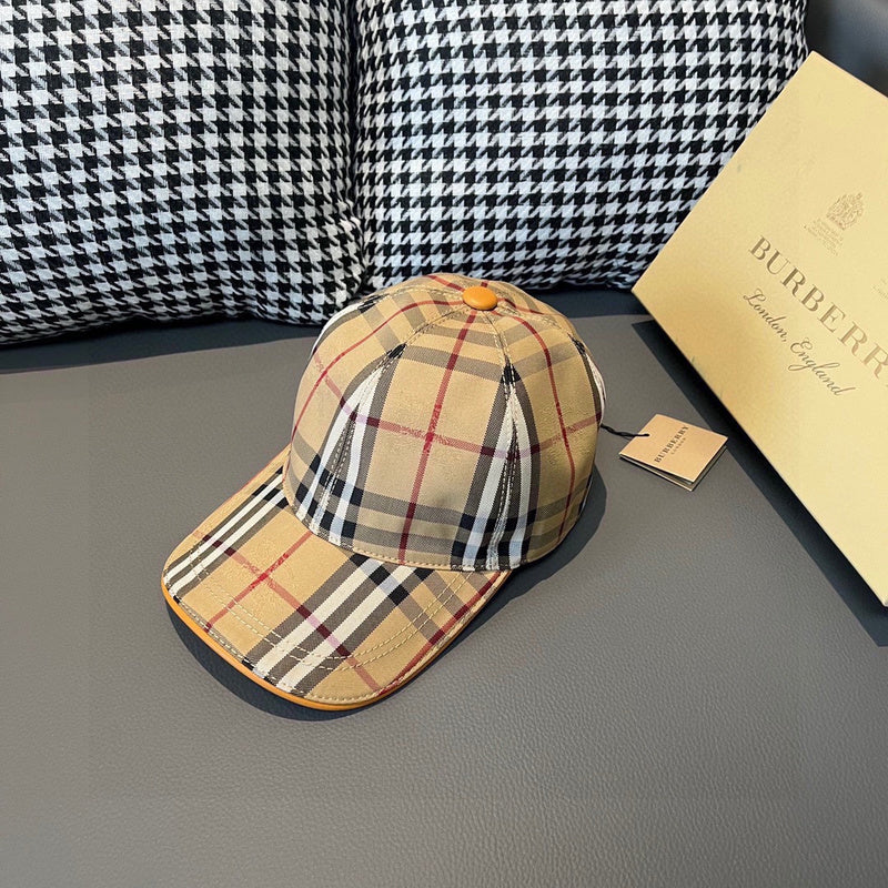 Front view of Burberry unisex cap