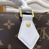 Back view of refined elevated women's handbag – women's luxury handbag