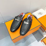 Hermes sandals Style 168 - texture and material detail
