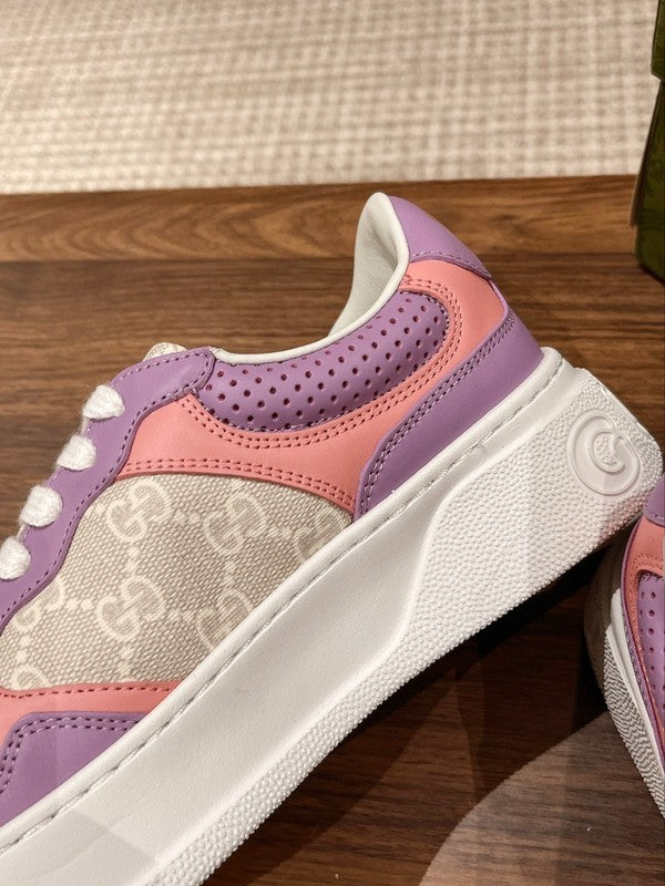 Gucci stone beige luxury sneakers view 5 classic court silhouette