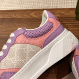 Gucci stone beige luxury sneakers view 5 classic court silhouette