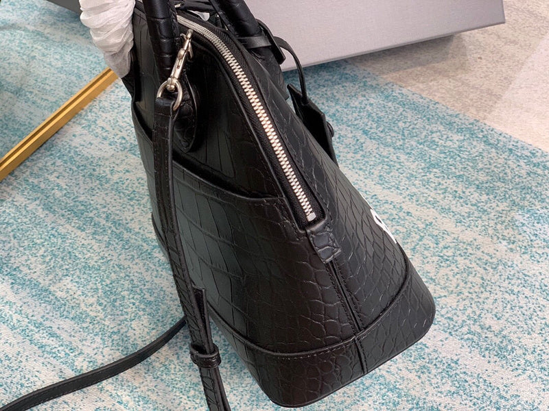Understated Premium PU Leather Handbag - Smooth Faux-Leather Exterior | Women's Statement Accessory #666 - back view (image 4) of designer-inspired handbag