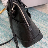 Understated Premium PU Leather Handbag - Smooth Faux-Leather Exterior | Women's Statement Accessory #666 - back view (image 4) of designer-inspired handbag