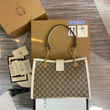 Front view of everyday-luxe chic women's handbag – women's designer-style accessory