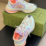 Gucci sneakers detailed view showing premium designer craftsmanship