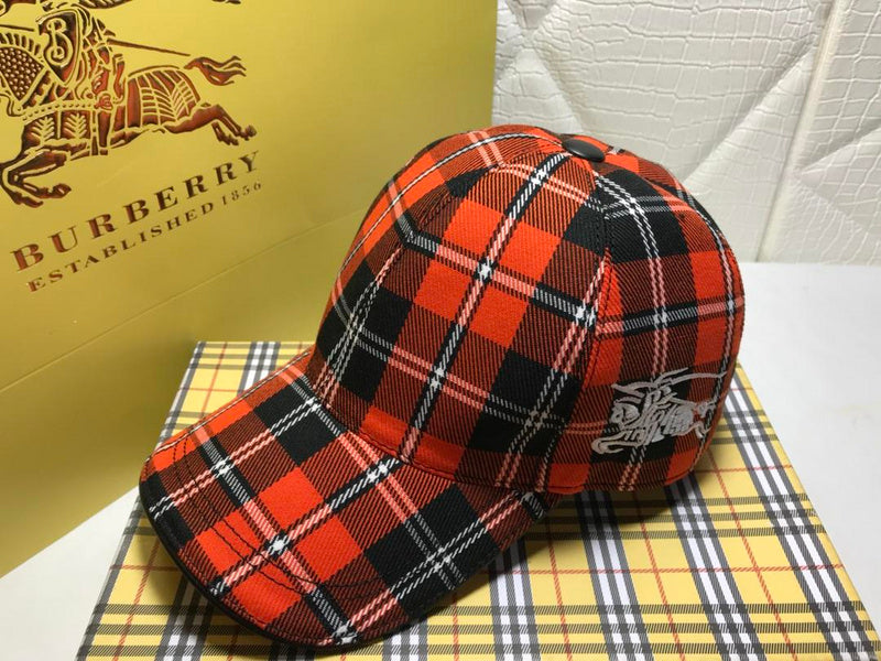 Angled view of Burberry unisex cap