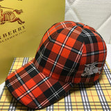 Angled view of Burberry unisex cap