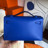 Side view of minimalist structured handbag