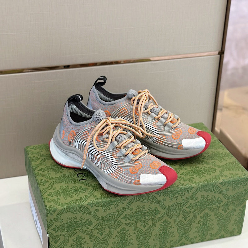 Gucci fresh white-and-black luxury sneakers view 8 sleek tonal finish