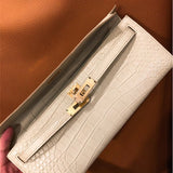 Close-up detail of poised bag design