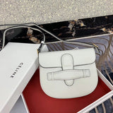Side profile of modern polished women's handbag – women's everyday handbag