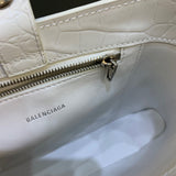 Chic Vegan Leather Handbag - Modern Structured Build | Women's Everyday Carry Handbag #393 - texture close-up (image 9) of designer-inspired handbag