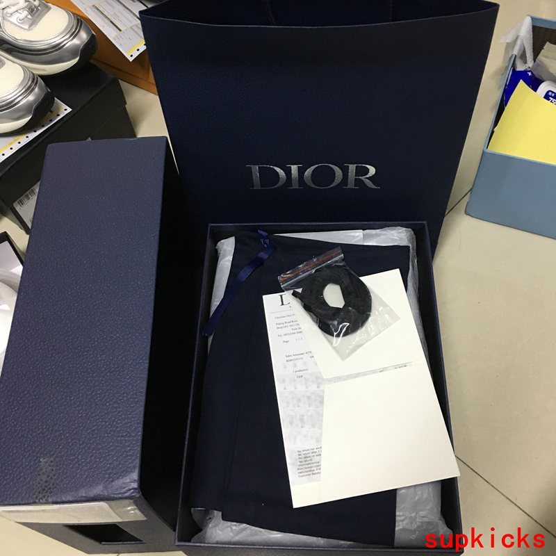 Dior shoes Style 007 - close-up of iconic logo design