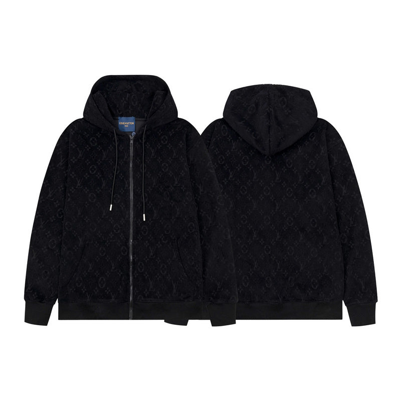 Close-up detail shot of Louis Vuitton luxury clothing with everyday silhouette