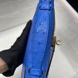 Side view of modernist structured handbag