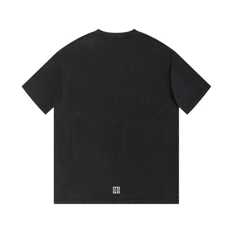 Side profile of Givenchy luxury clothing with signature branding