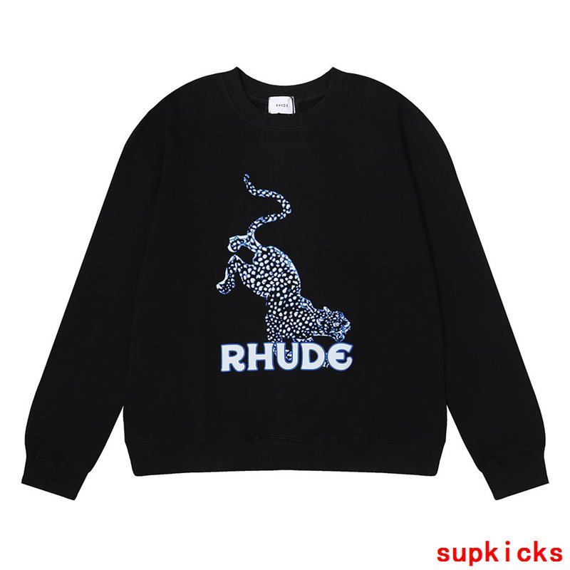 Full styled look of Rhude luxury clothing with everyday silhouette