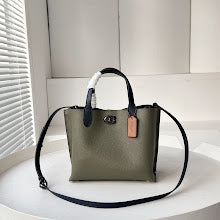New Premium Leather Top Handle Satchel - Elegant Women's Designer Bag - NM6349