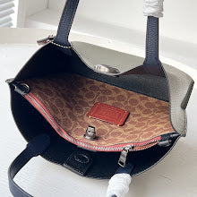 New Premium Leather Top Handle Satchel - Elegant Women's Designer Bag - NM6349