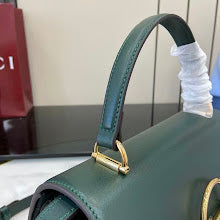 Premium Leather Top Handle Satchel - Elegant Women's Designer Bag - NM4001