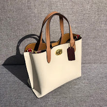 New Premium Leather Top Handle Satchel - Elegant Women's Designer Bag - NM6349