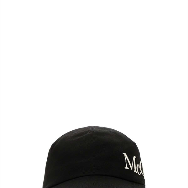 Alexander McQueen Hats? Alexander Mcqueen Men Black Gabardine Baseball Cap Casual Everyday Designer Cap