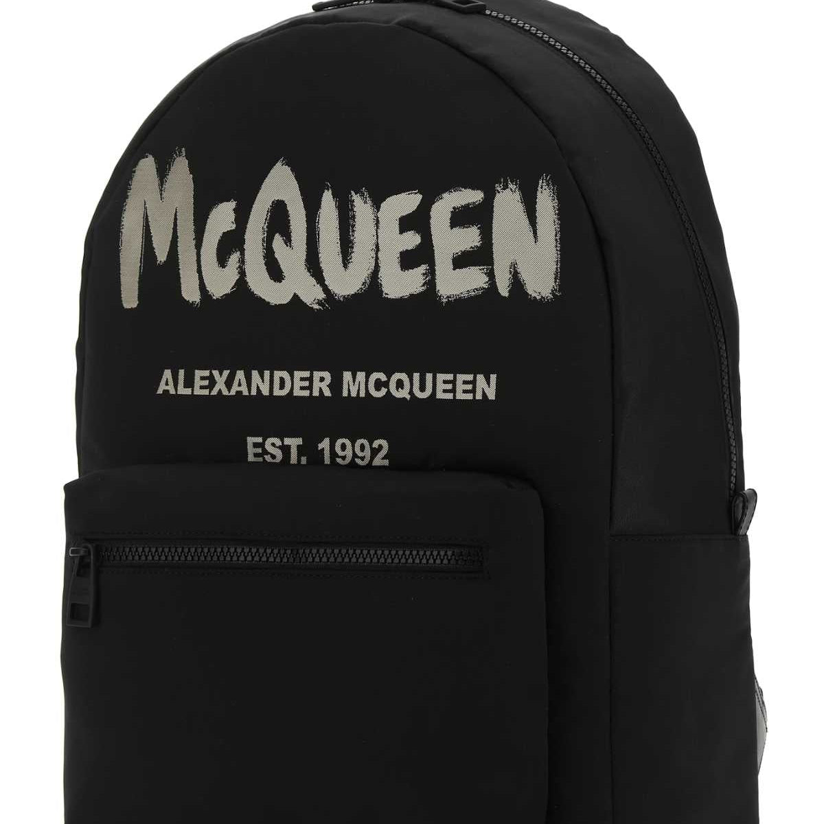 Alexander McQueen Bags? Alexander Mcqueen Men Black Canvas Metropolitan Backpack Elegant Everyday Designer Handbag