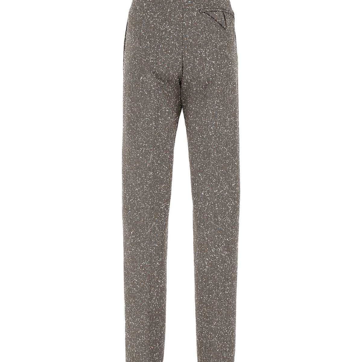 Bottega Veneta premium pants detail and craftsmanship close-up
