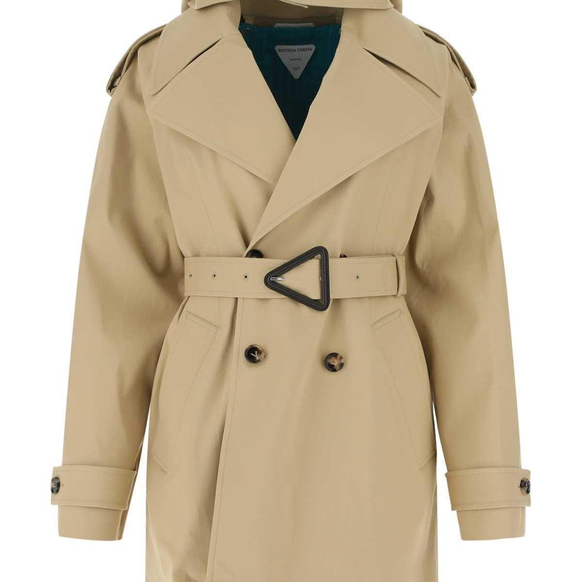 Bottega Veneta Jackets? Bottega Veneta Women Cappuccino Stretch Cotton Trench Coat Luxury Designer Outerwear Jacket