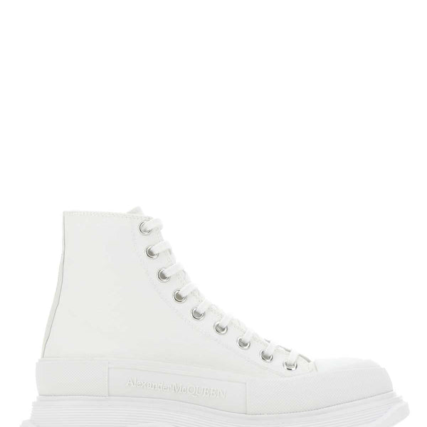 Alexander McQueen Shoes? Alexander Mcqueen Men White Canvas Canvas Sack Sneakers Premium Designer Casual Shoes