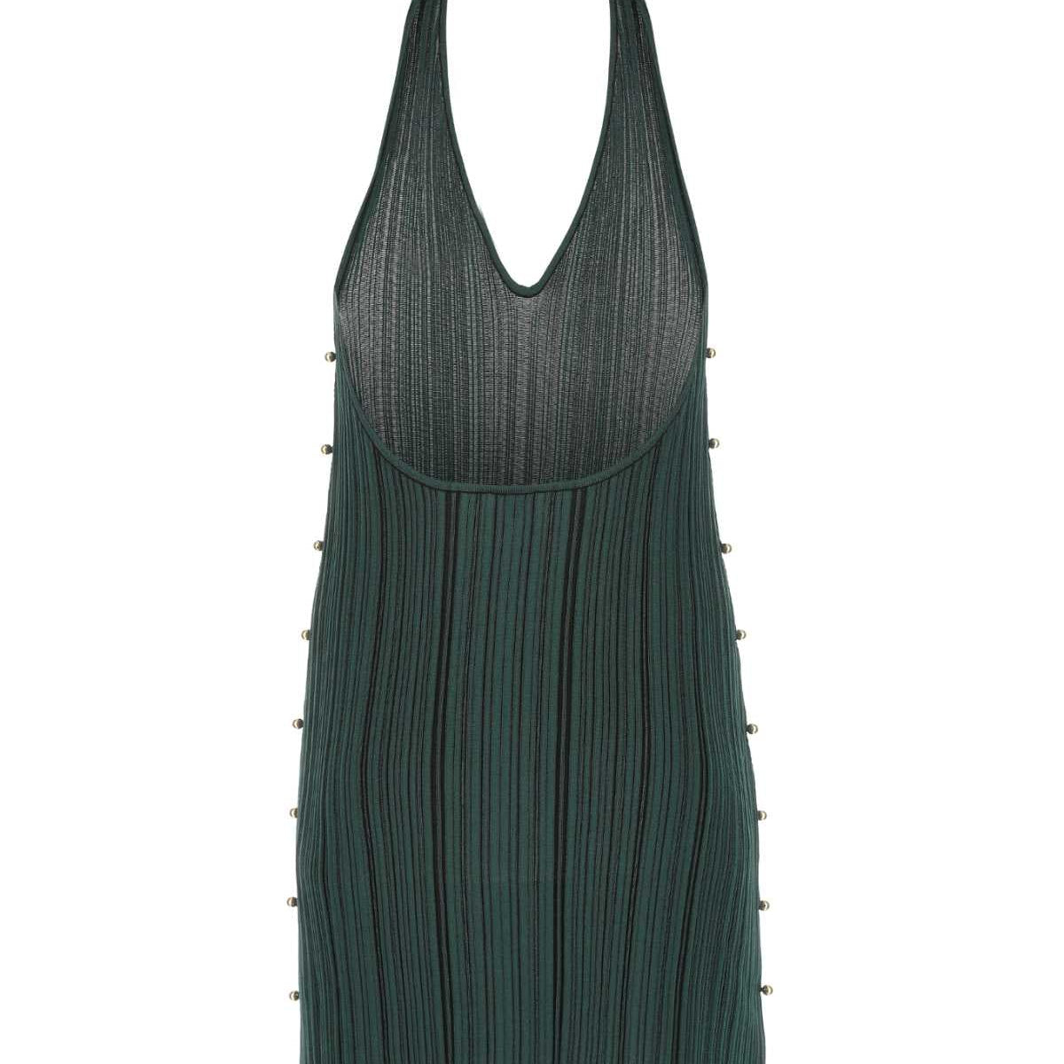 Bottega Veneta Dresses? Bottega Veneta Women Bottle Green Polyester Blend Mini Dress Luxury Party Occasion Dress