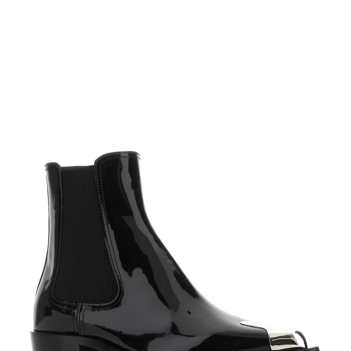 Alexander McQueen Shoes? Alexander Mcqueen Women Black Leather Ankle Boots Luxury Lifestyle Designer Footwear